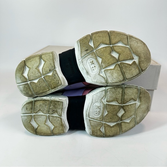 Emilio Pucci Pink and Purple City Up Sneakers - Picture 5 of 8